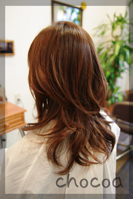 ロングヘアの後ろはラウンド 平行 千里丘 美容室chocoa チョコア 摂津市