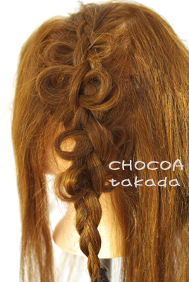アレンジ 髪の毛でリボンやハートを作る 千里丘 美容室chocoa チョコア 摂津市